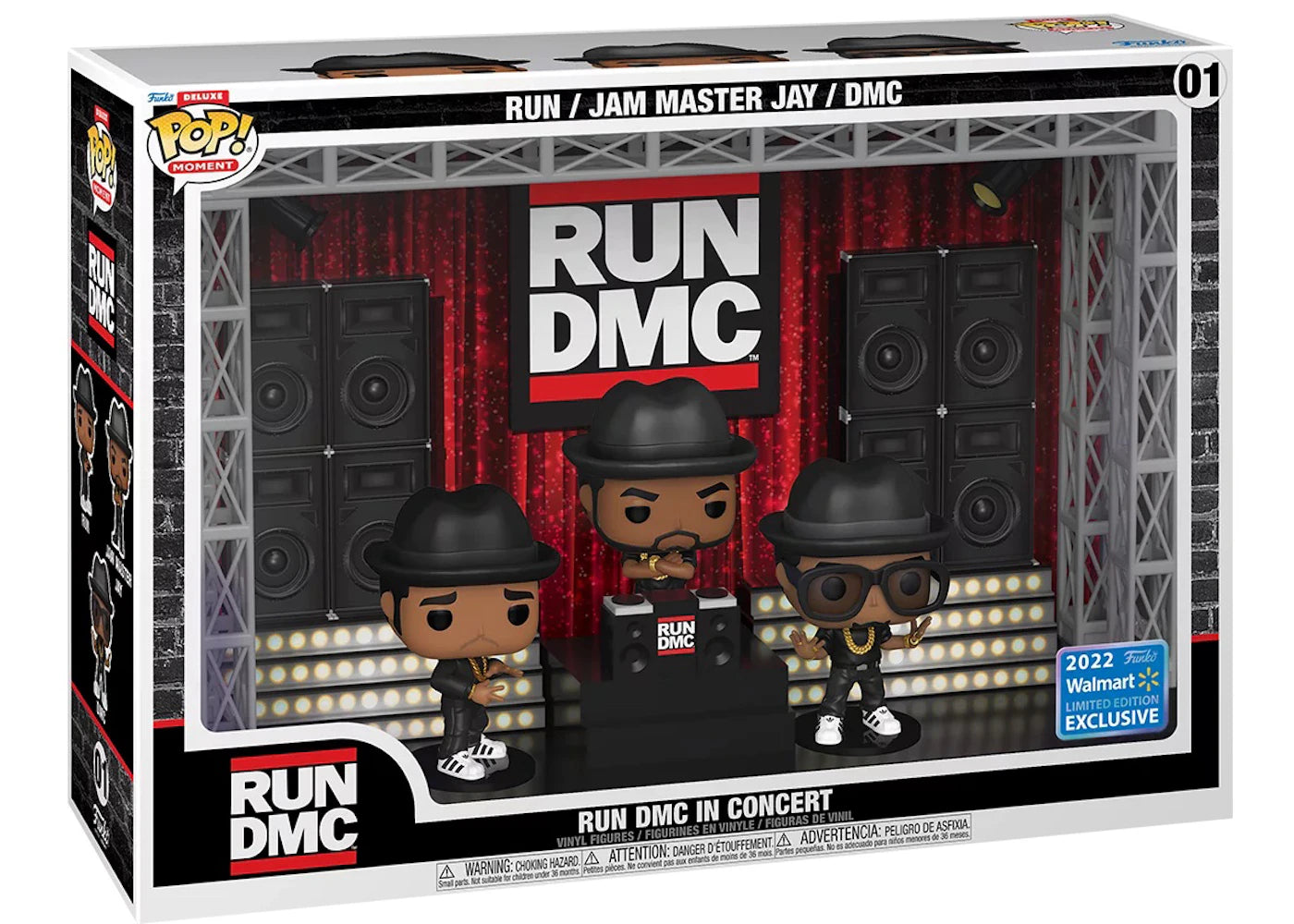 Funko Pop! Deluxe Moment RUN DMC In Concert 2022 Walmart Exclusive Figure #01-