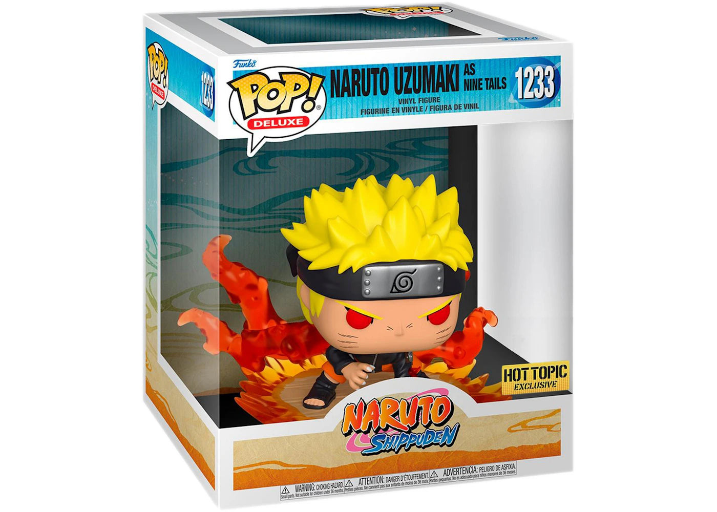 Funko Pop! Deluxe Naruto Shippuden Naruto Uzumaki as Nine Tails Hot Topic Exclusive Figure #1233-