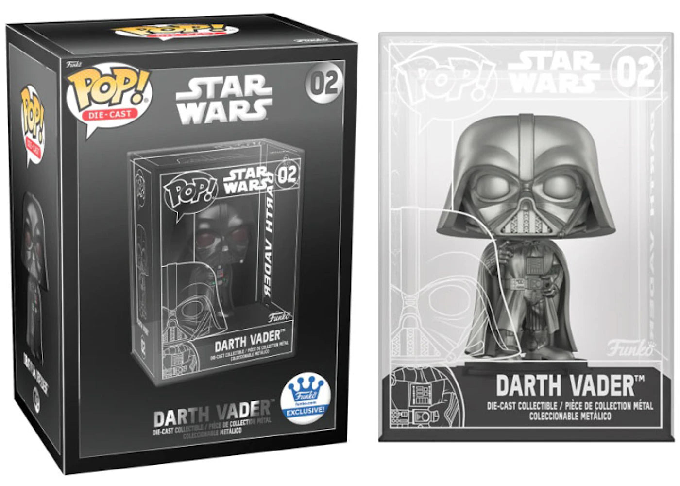Funko Pop! Die-Cast Star Wars Darth Vader Funko Shop Chase Exclusive Figure #02-