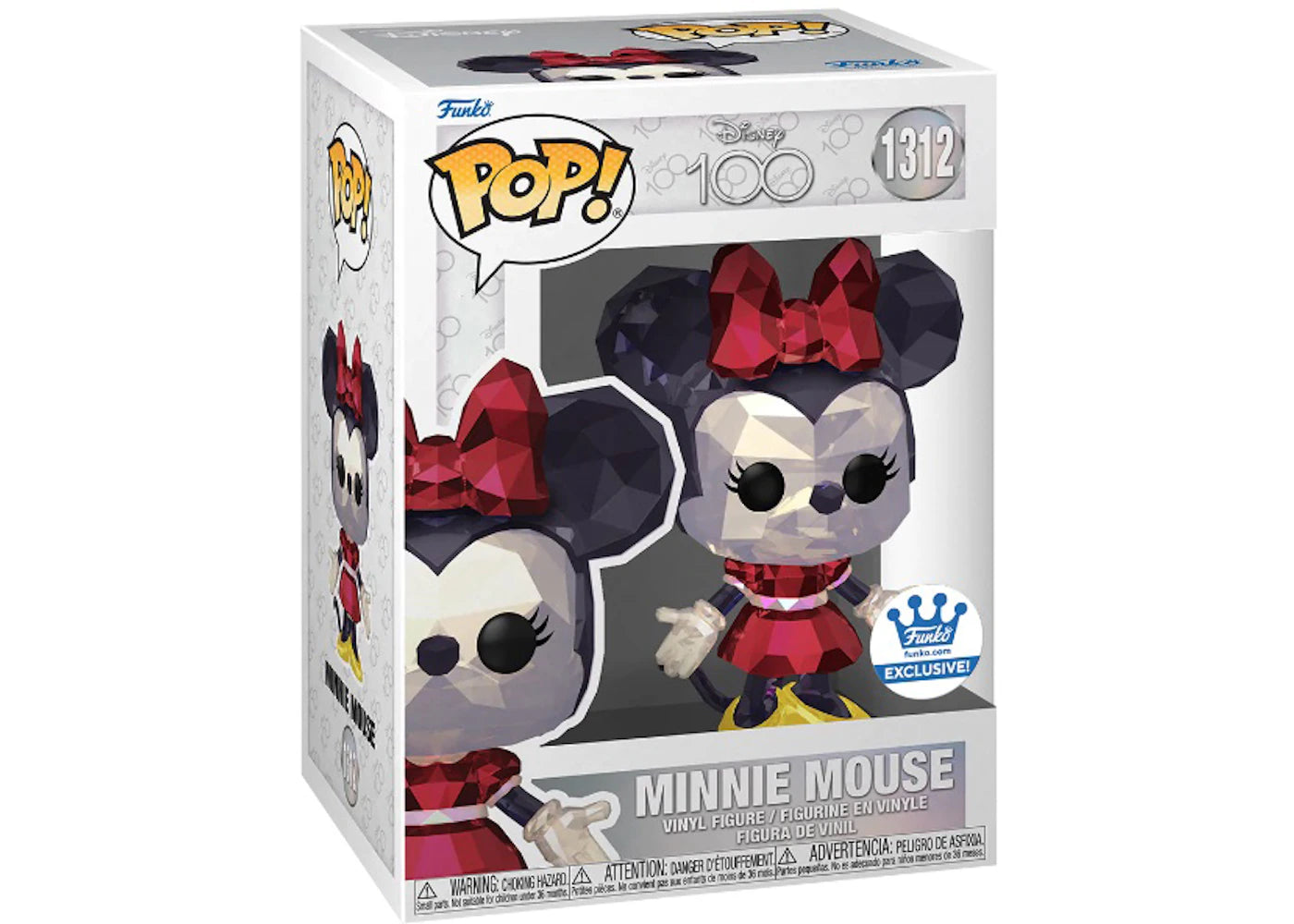 Funko Pop! Disney 100 Minnie Mouse (Facet) Funko Shop Exclusive Figure #1312-