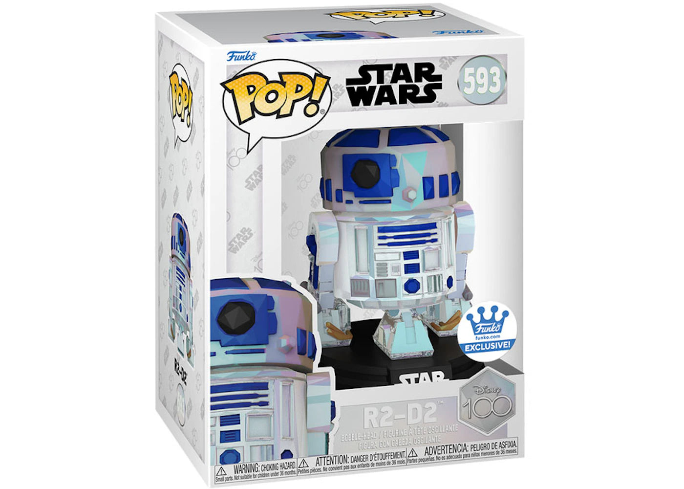 Funko Pop! Disney 100 Star Wars R2-D2 Facet Funko Shop Exclusive Figure #593-