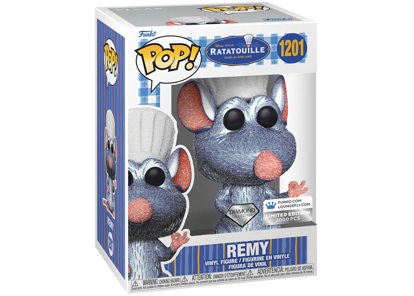 Funko Pop! Disney Pixar Ratatouille Remy Diamond Collection Funko/Loungefly Exclusive (Edition of 3000) Figure #1201-