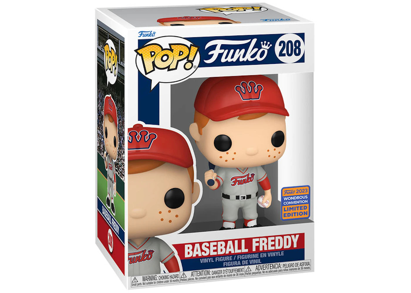 Funko Pop! Funko Baseball Freddy 2023 Wondrous Convention Exclusive Figure #208-