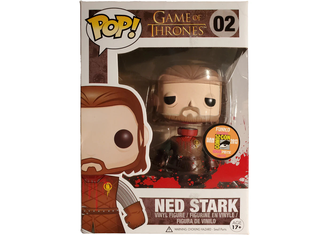 Funko Pop! Game Of Thrones Ned Stark (Headless) (Bloody) SDCC Figure #02-