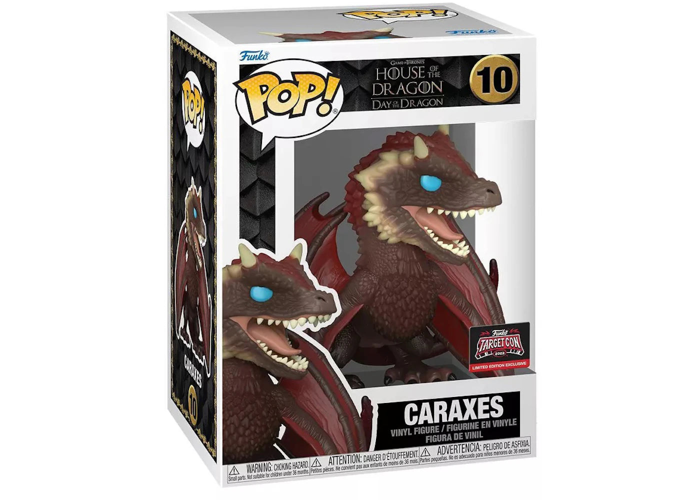 Funko Pop! Game of Thrones House of the Dragon Caraxes 2022 Target Con Exclusive Figure #10-