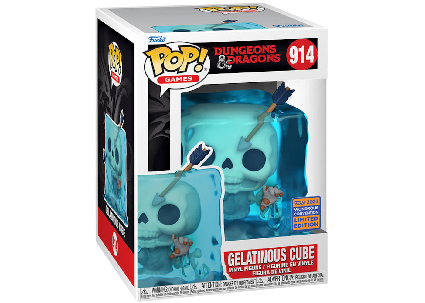 Funko Pop! Games Dungeons & Dragons Gelatinous Cube 2023 Wondrous Convention Exclusive Figure #914-