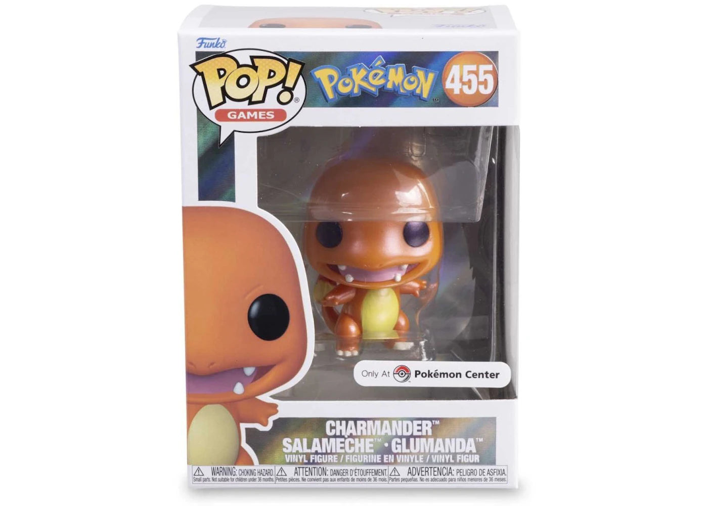 Funko Pop! Games Pokemon Charmander Pearlescent Pokemon Center Exclusive Figure #455-