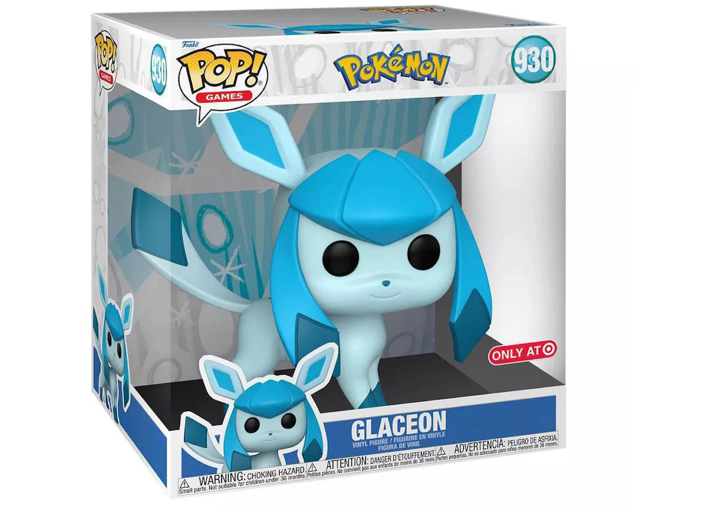Funko Pop! Games Pokémon Glaceon Jumbo Size Target Exclusive Figure #930-