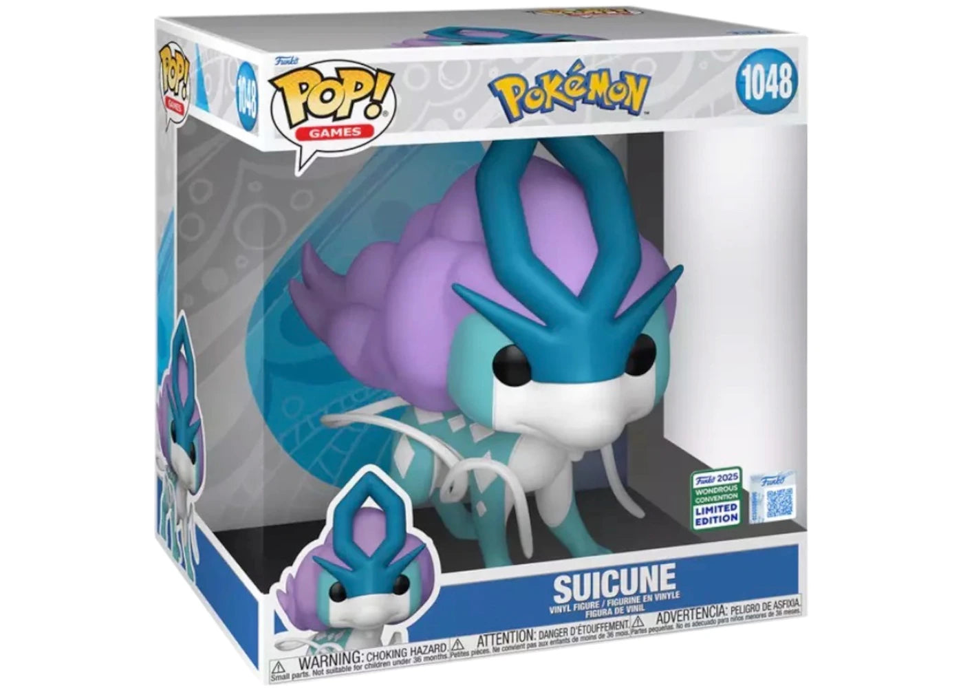 Funko Pop! Games Pokemon Suicune 2025 WonderCon Exclusive Figure #1048-