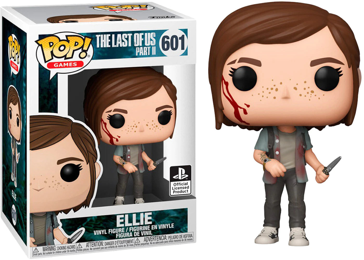 Funko Pop! Games The Last Of Us Part II Ellie (Bloody) Figure #601-