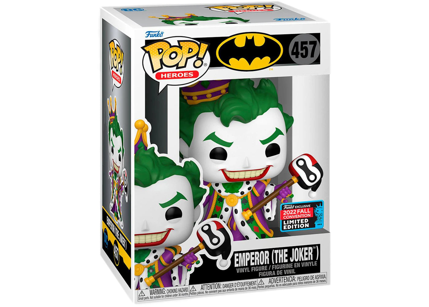 Funko Pop! Heroes Batman Emperor (The Joker) 2022 Fall Convention Exclusive Figure #457-