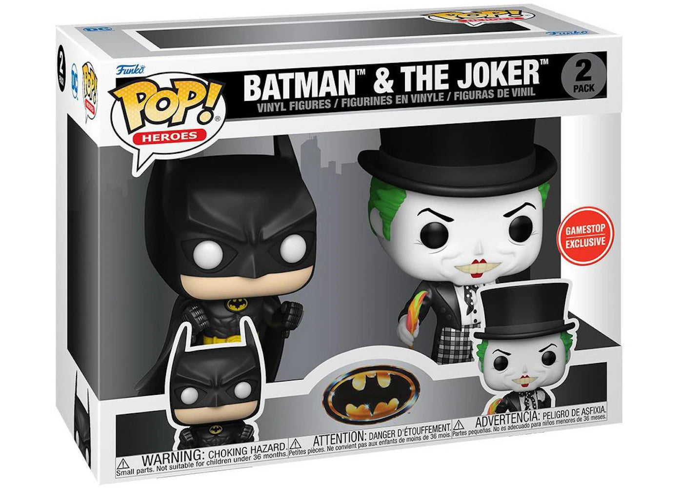 Funko Pop! Heroes Batman & The Joker GameStop Exclusive 2-Pack-
