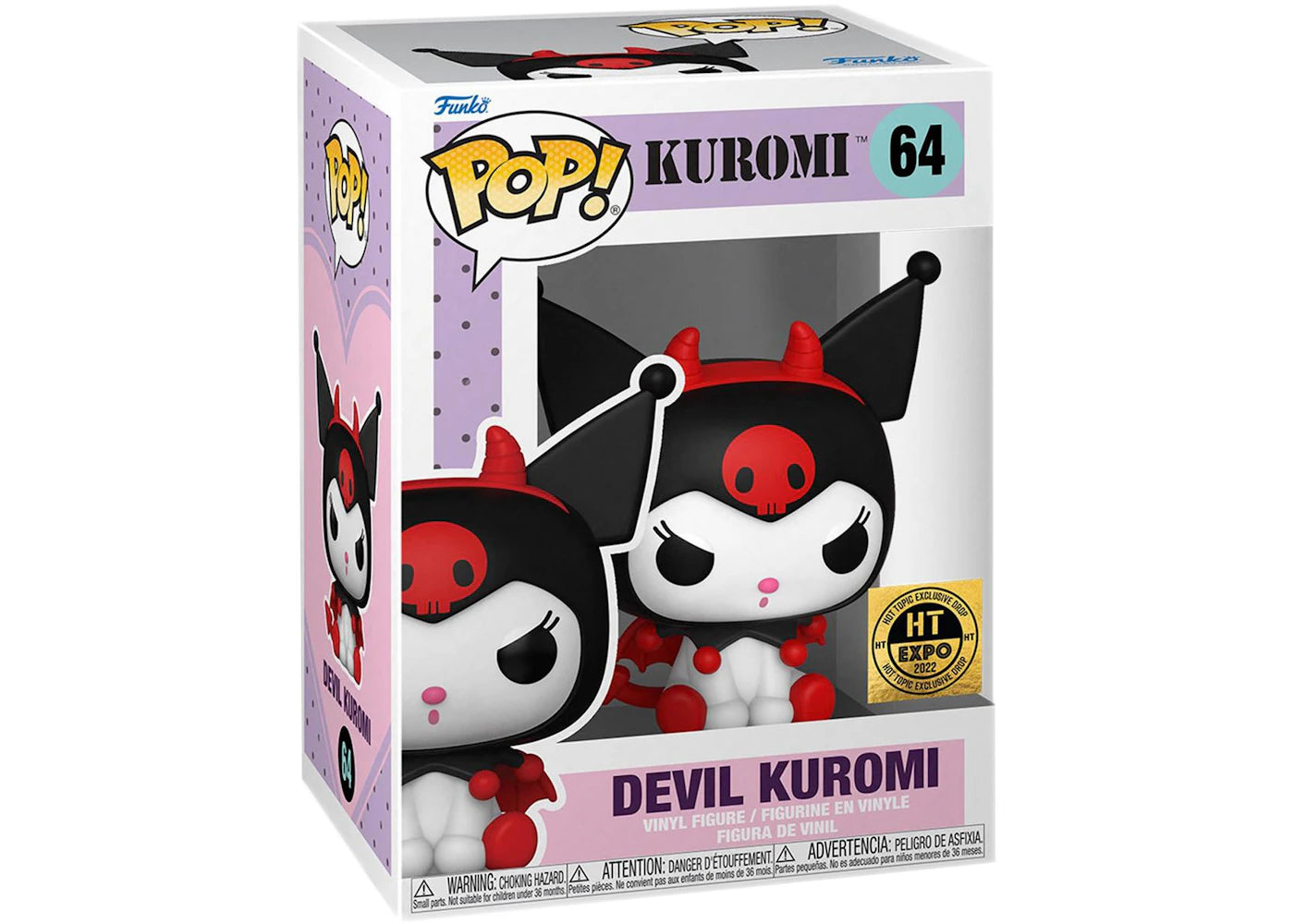 Funko Pop! Kuromi Devil Kuromi 2022 Hot Topic Expo Exclusive Figure #64-