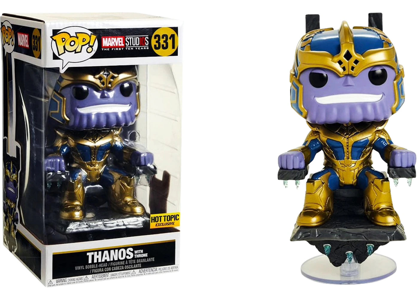 Funko Pop! Marvel Avengers Infinity War Thanos On Throne 10 Inch Hot Topic Exclusive Bobble-Head #331-