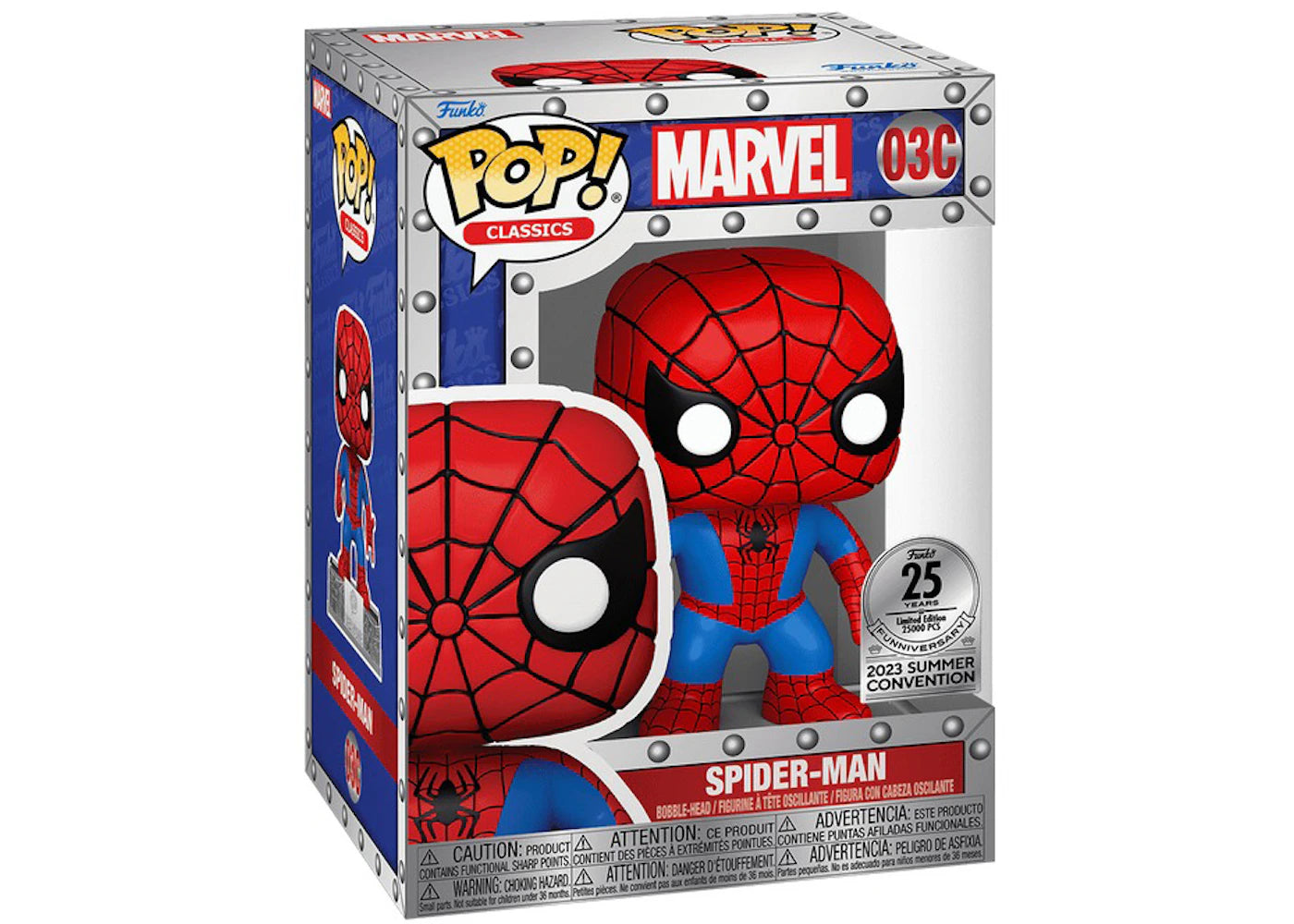 Funko Pop! Marvel Classics Spider-Man 25th Anniversary Figure #03C-
