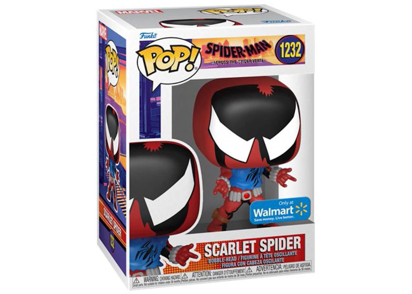 Funko Pop! Marvel Spider-Man Across the Spider-Verse Scarlet Spider Walmart Exclusive Figure #1232-