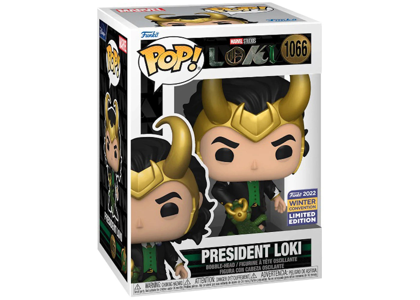 Funko Pop! Marvel Studios Loki President Loki 2022 Winter Convention Exclusive Figure #1066-