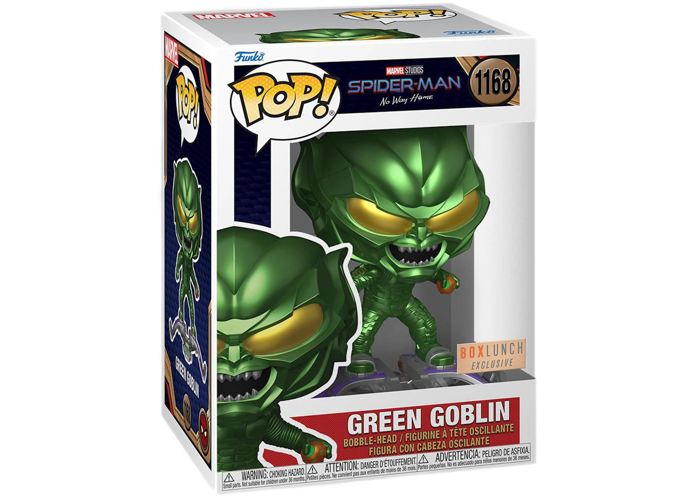 Funko Pop! Marvel Studios Spider-Man No Way Home Green Goblin Box Lunch Exclusive Figure #1168-