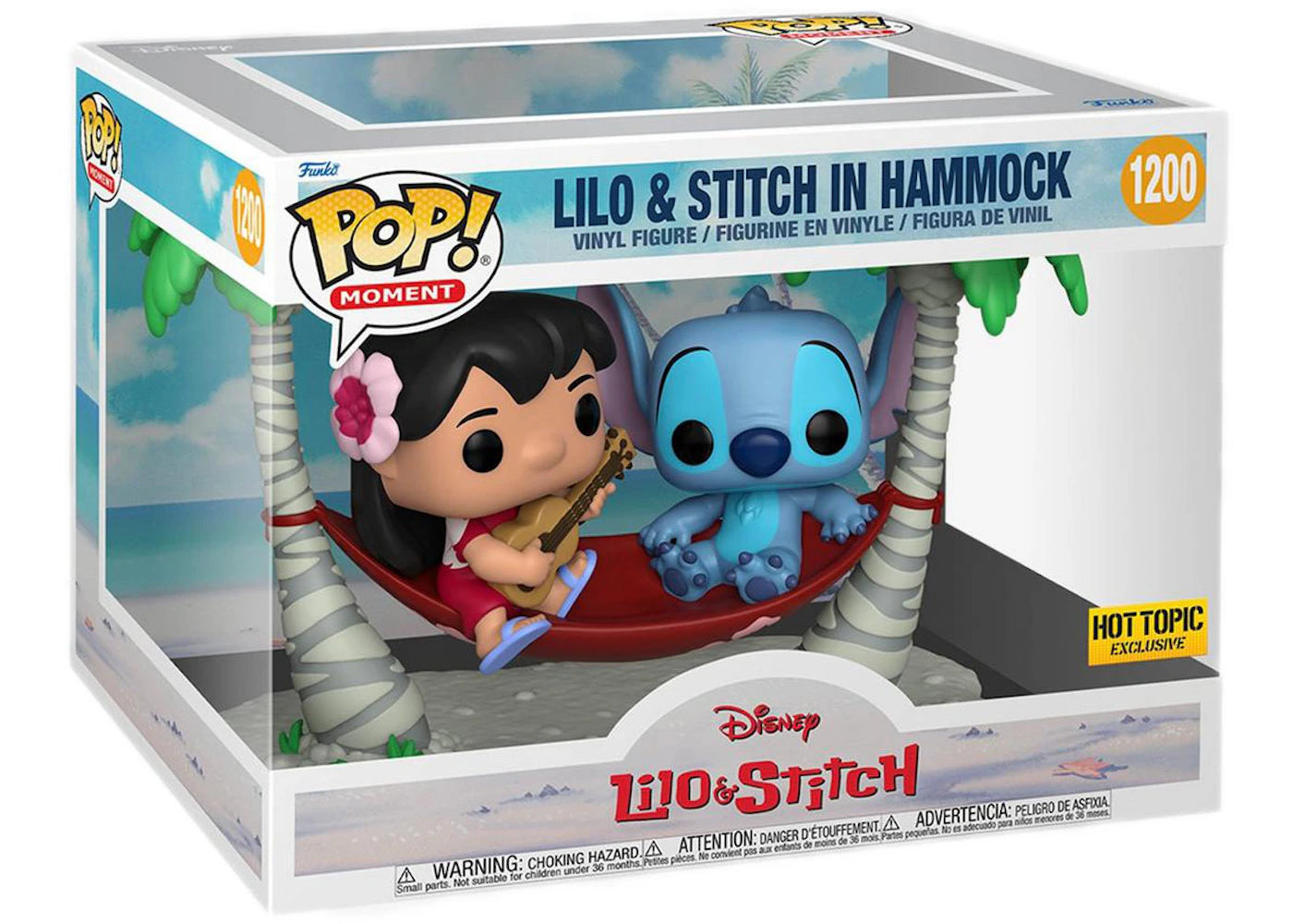 Funko Pop! Moment Disney Lilo & Stitch (Lilo & Stitch in Hammock) Hot Topic Exclusive Figure #1200-