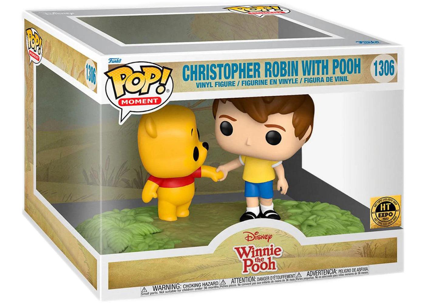 Funko Pop! Moment Disney Winnie the Pooh Christopher Robin with Pooh 2022 Hot Topic Expo Exclusive Figure #1306-
