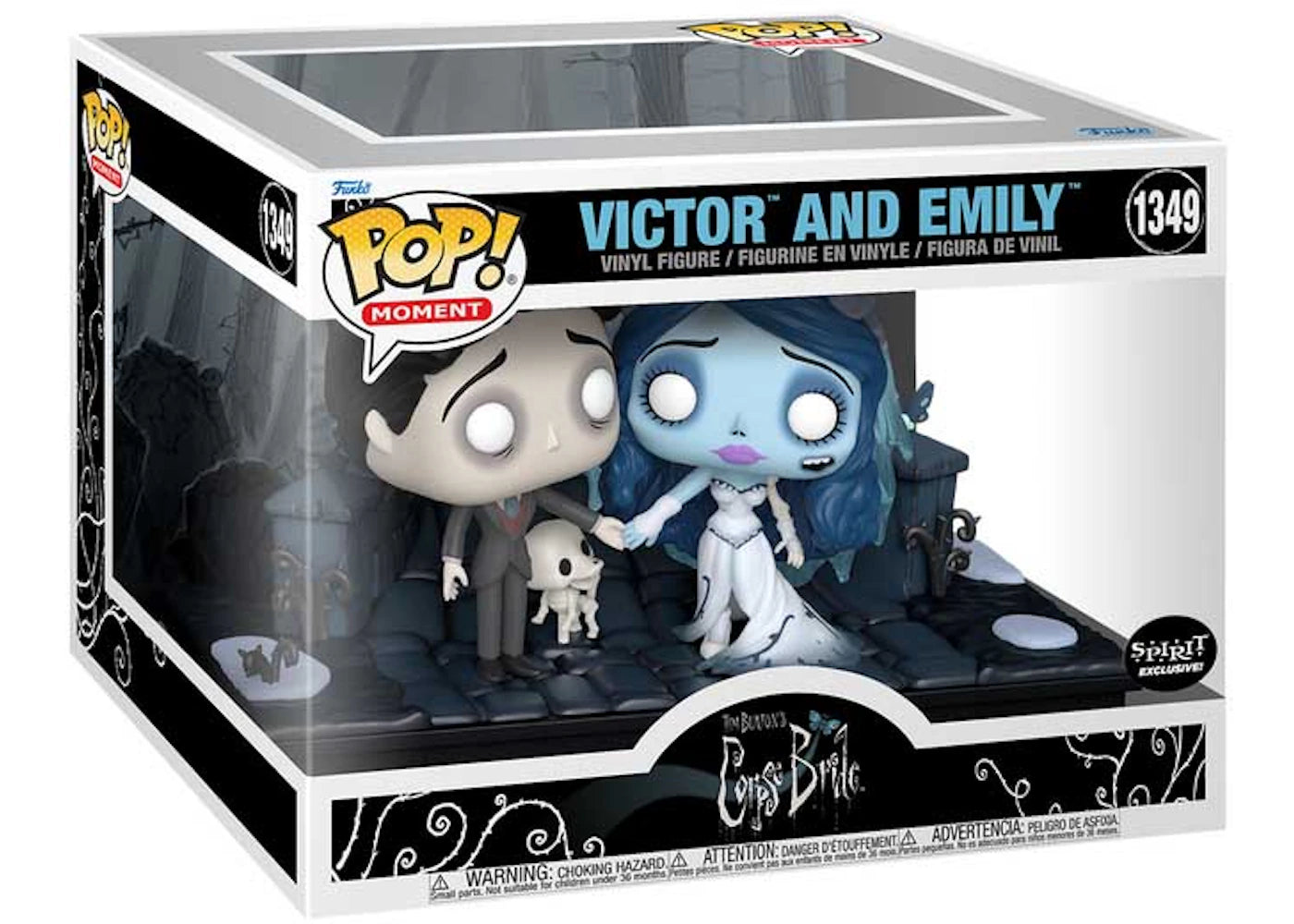 Funko Pop! Moment Tim Burton's Corpse Bride Victor and Emily Spirit Exclusive Figure #1349-