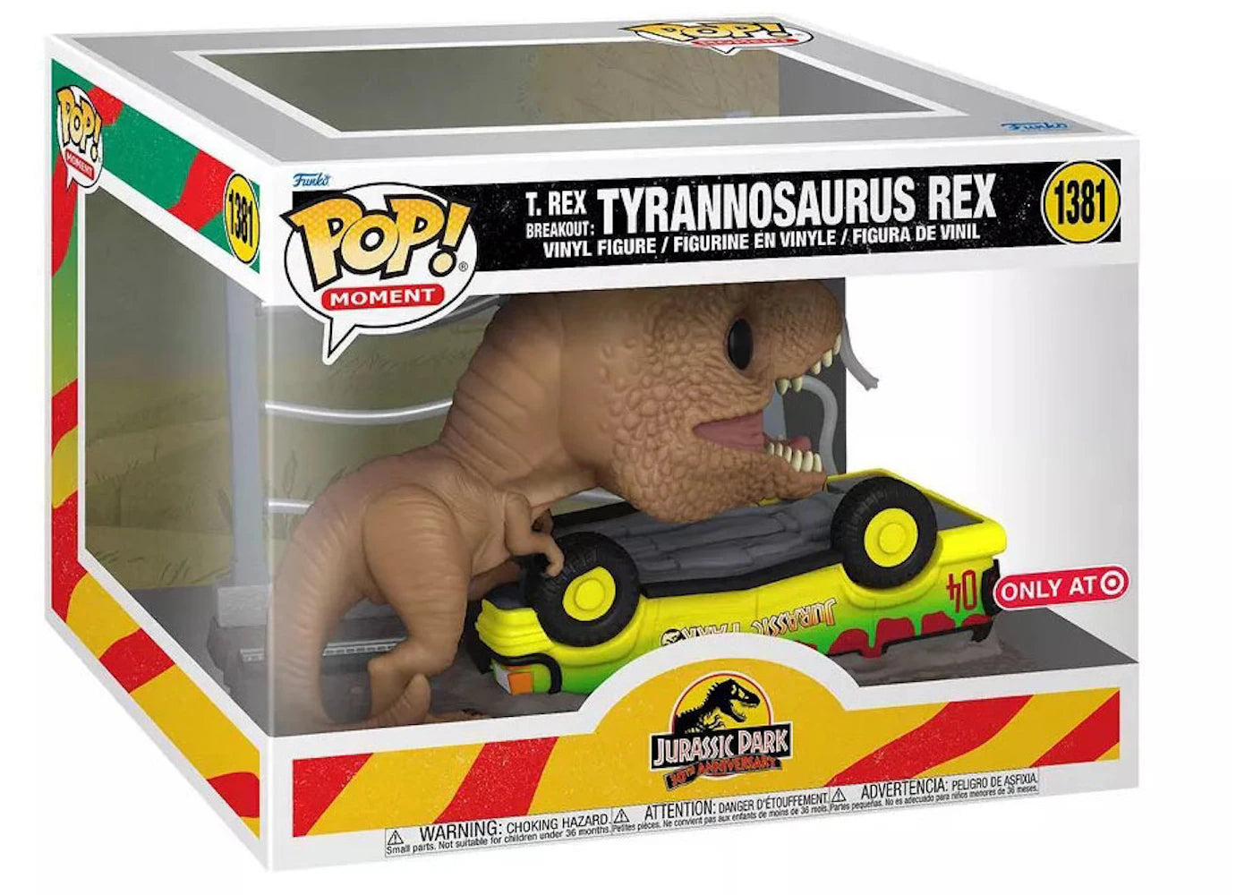 Funko Pop! Moments Jurassic Park 30th Anniversary T. Rex Breakout: Tyrannosaurus Rex Target Exclusive Figure #1381-