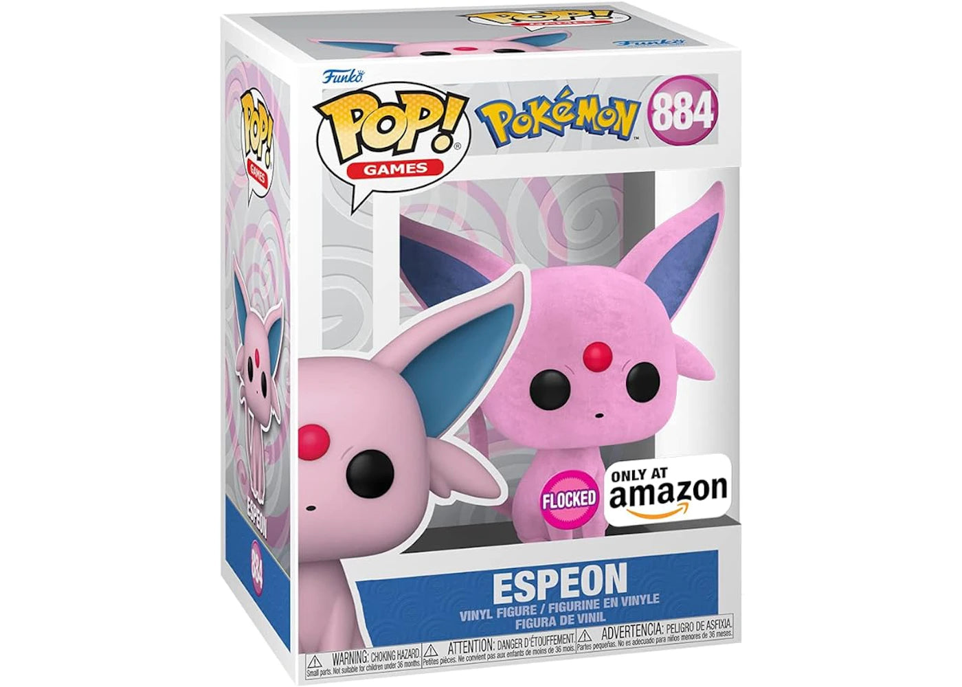 Funko Pop! Pokemon Espeon (Flocked) Amazon Exclusive Figure #884-