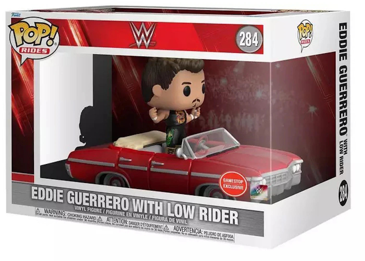 Funko Pop! Rides WWE Eddie Guerrero With Low Rider GameStop Exclusive Figure #284-