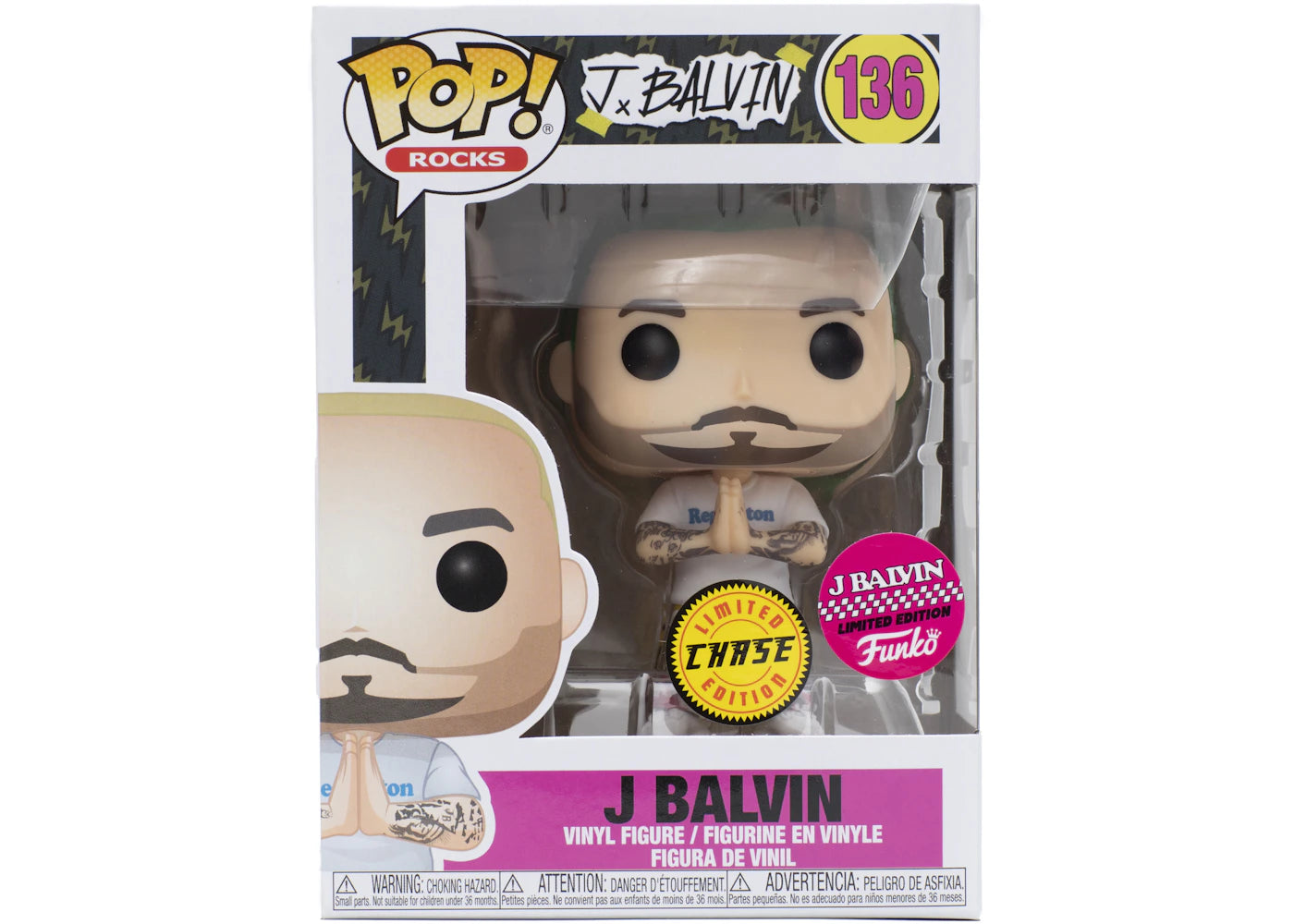 Funko Pop! Rocks J Balvin "Green Hair" Limited Edition Chase Figure #136-