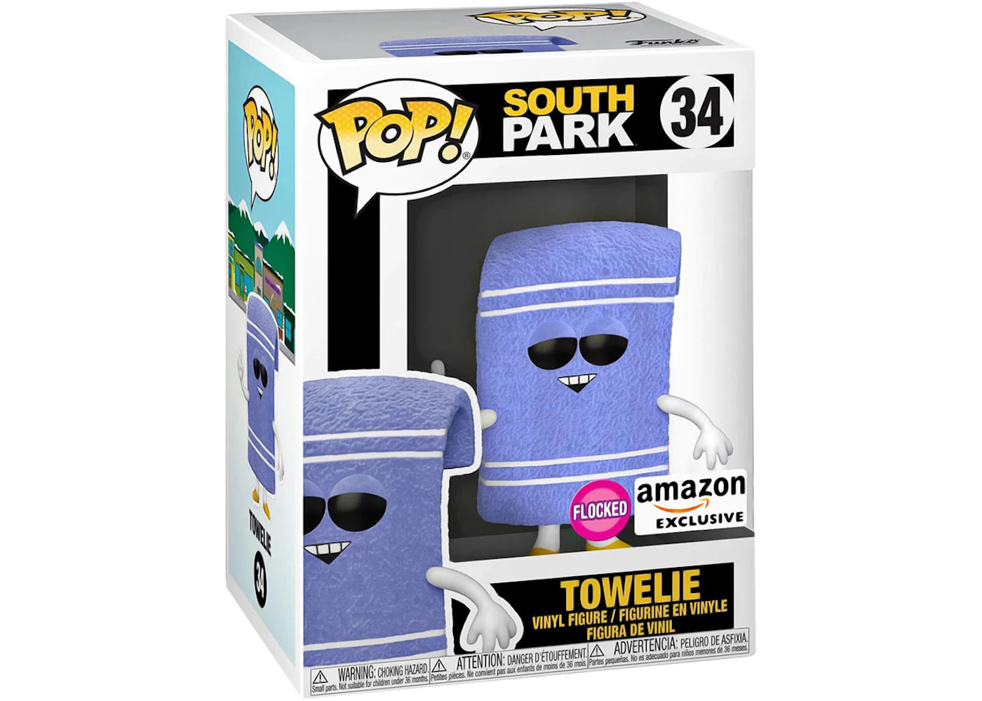 Funko Pop! South Park Towelie (Flocked) Amazon Exclusive Figure #34-