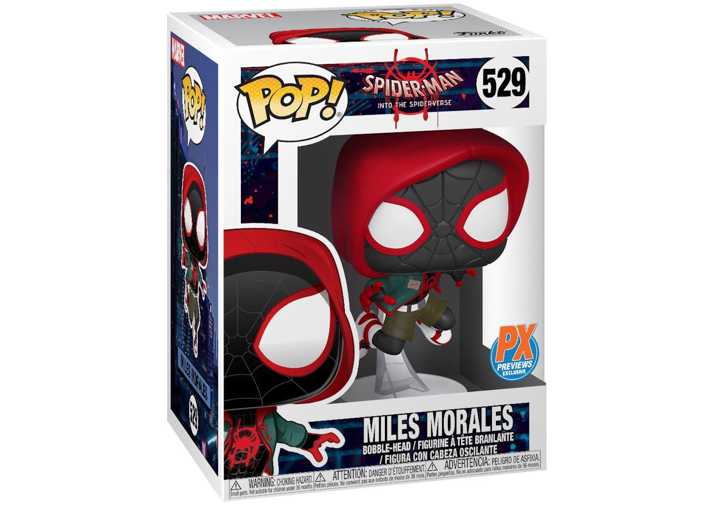 Funko Pop! Spider-Man Into The Spider-Verse Miles Morales PX Previews Exclusive Figure #529-
