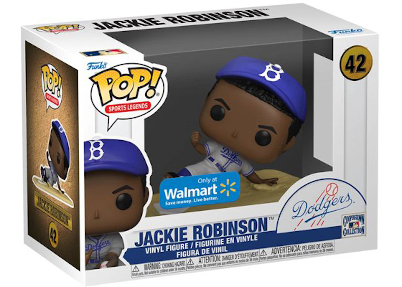 Funko Pop! Sports Legends Brooklyn Dodgers Jackie Robinson Walmart Exclusive Figure #42-