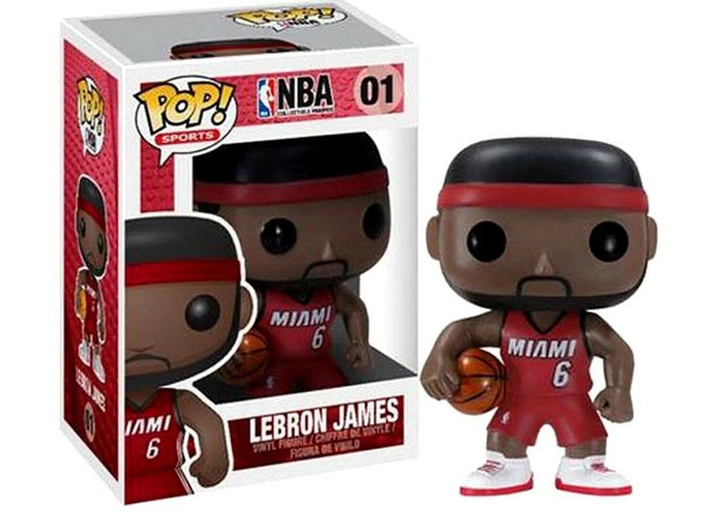 Funko Pop! Sports NBA LeBron James Heat Figure #01-