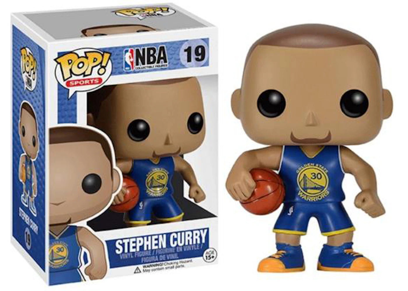 Funko Pop! Sports NBA Stephen Curry (Blue Jersey) Figure #19-