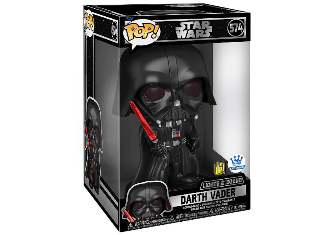 Funko Pop! Star Wars Darth Vader 10 Inch with Lights and Sounds Funko Shop Exclusive Figure #574-