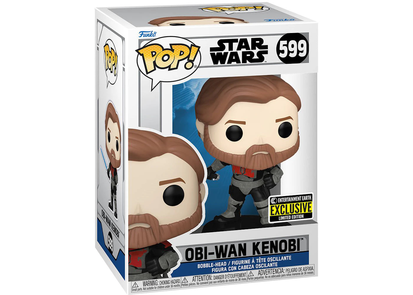 Funko Pop! Star Wars Obi-Wan Kenobi (Mandalorian Armor) Entertainment Earth Exclusive Figure #599-