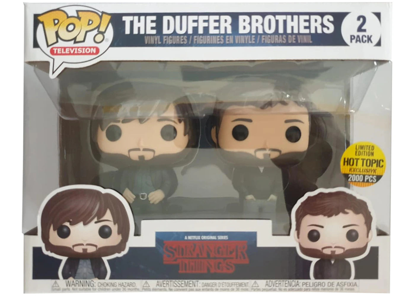 Funko Pop! Television Stranger Things The Duffer Brothers Hot Topic Exclusive 2 Pack-