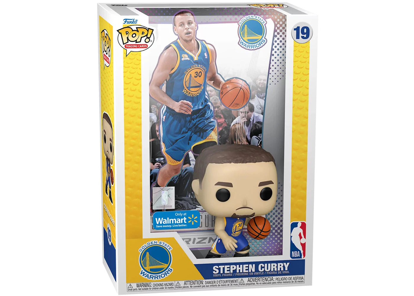 Funko Pop! Trading Cards 2012-13 Panini Prizm Stephen Curry Golden State Warriors Walmart Exclusive Figure #19-