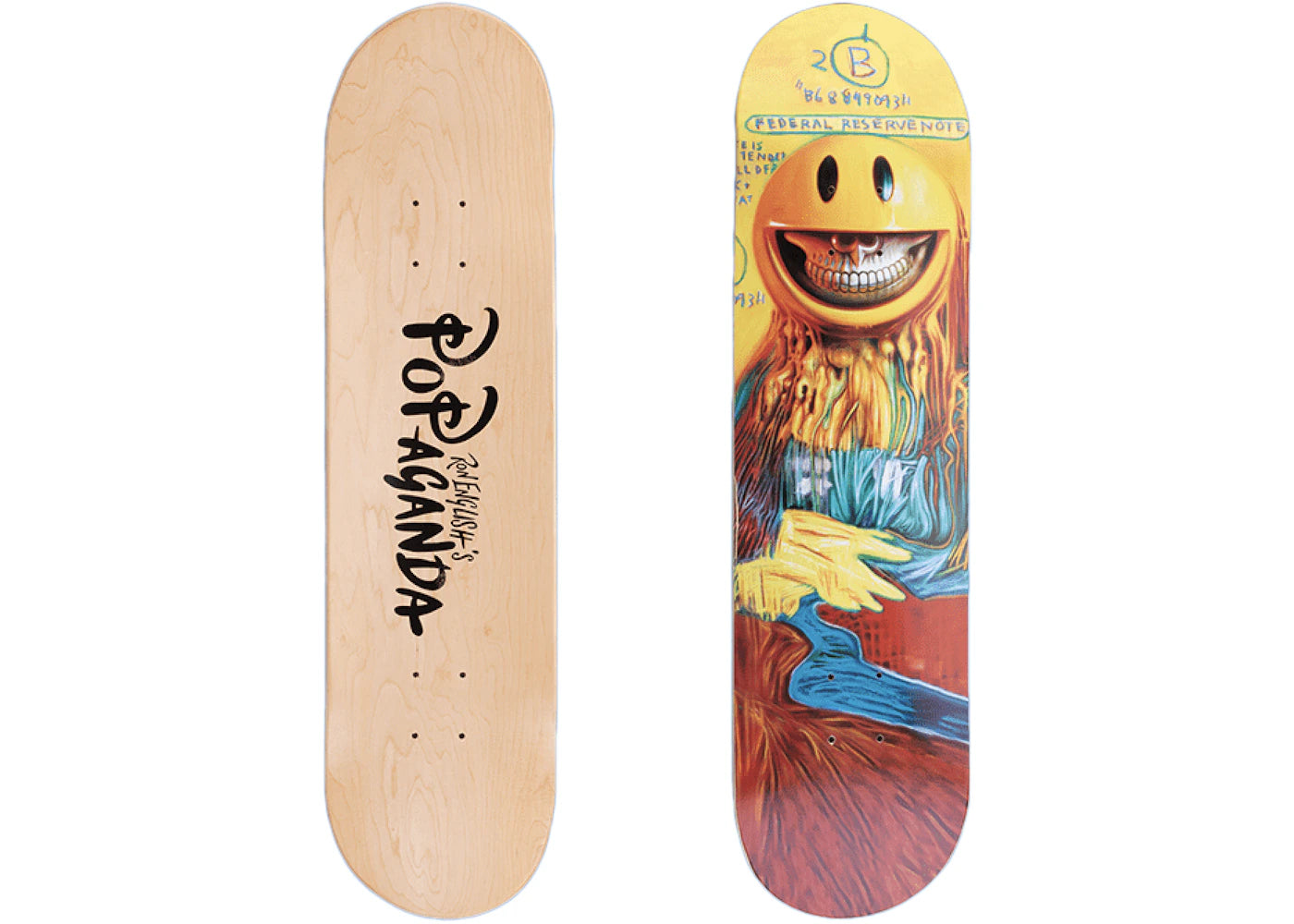 Funko Pop! x Ron English Mona Lisa Grin Funko Shop Exclusive (Edition Of 300) Skateboard Deck-