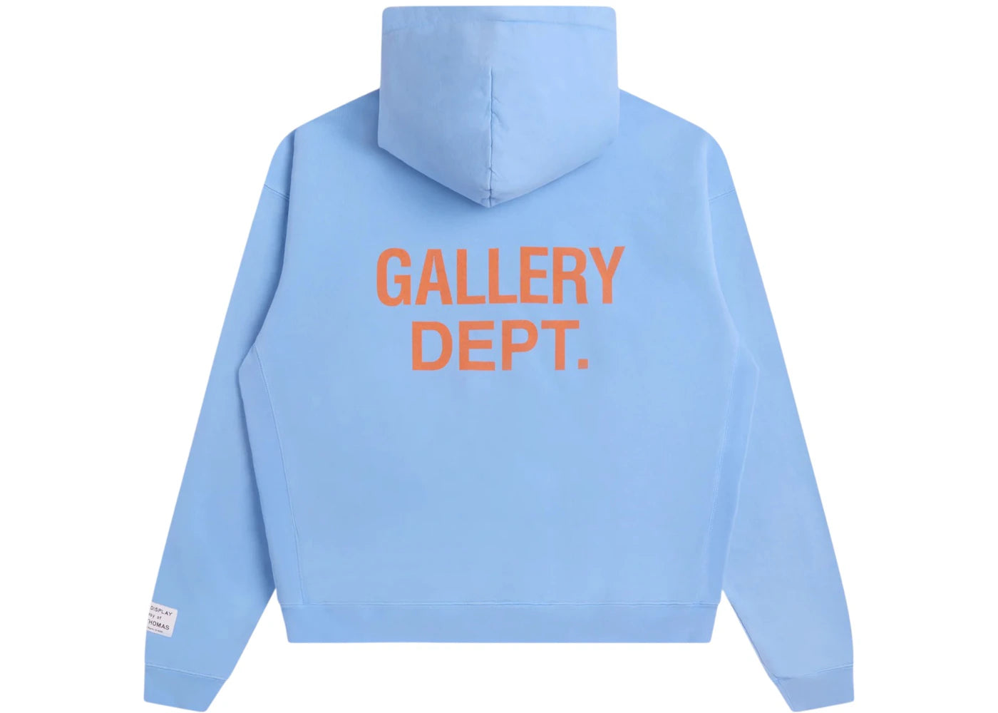 Sweat à capuche Gallery Dept. années 90, logo GD - Bleu clair