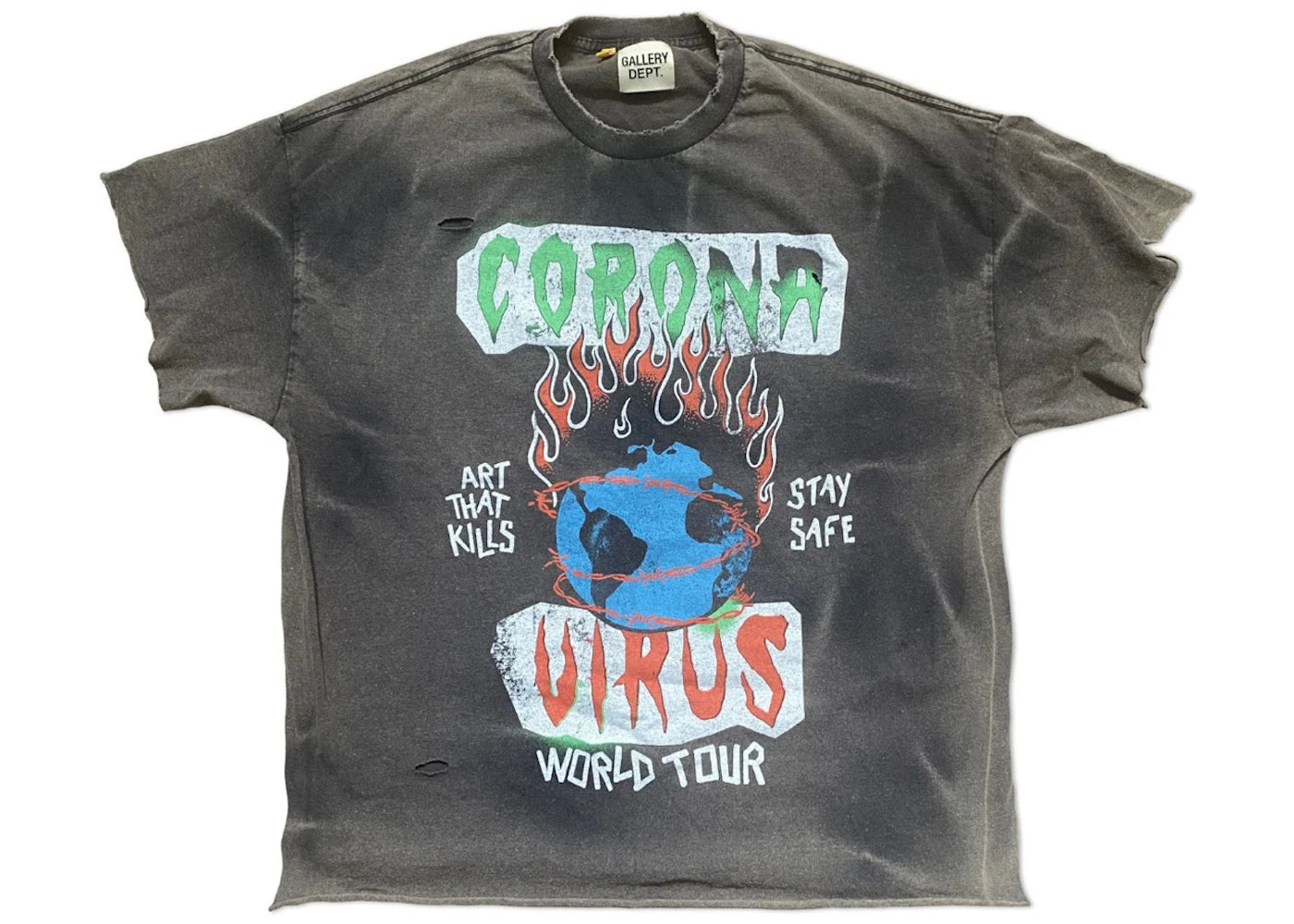 T-shirt noir Gallery Dept. ATK Corona Tour