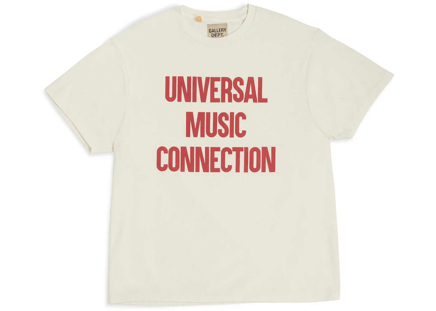 T-shirt blanc du département de la galerie ATK Univ Music Connections