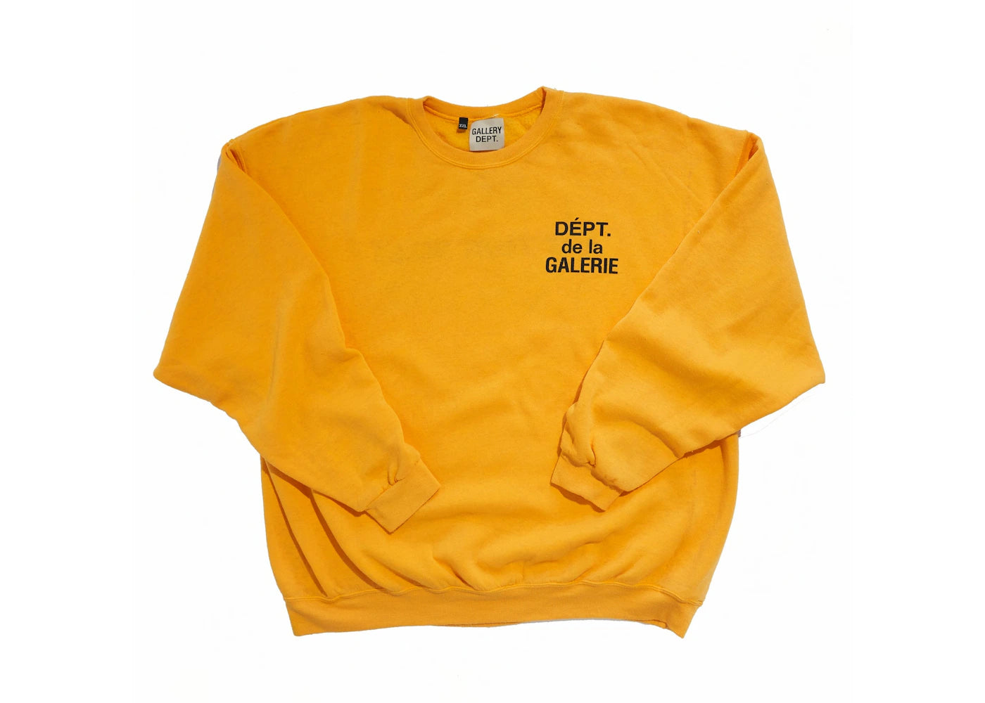 Sweat-shirt réversible à col rond « Art That Kills » de Gallery Dept. - Jaune