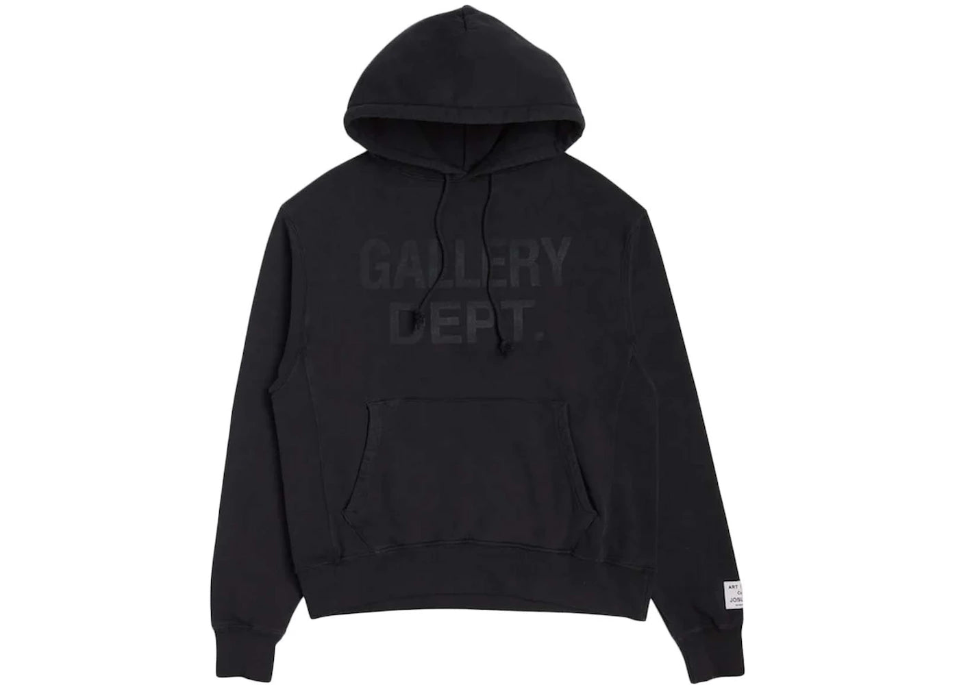 Sweat à capuche noir avec logo du centre du département de la galerie