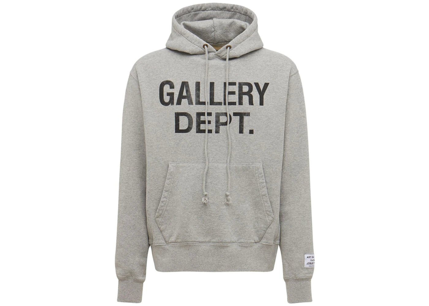 Gallery Dept. Center Logo Hoodie-Heather Grey/Black