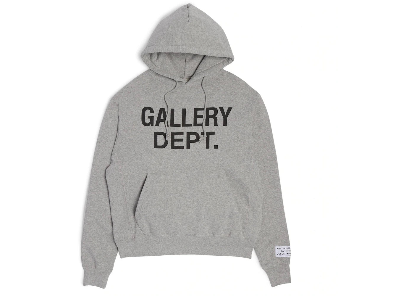 Gallery Dept. Centered Logo Hoodie-Heather Grey/Black
