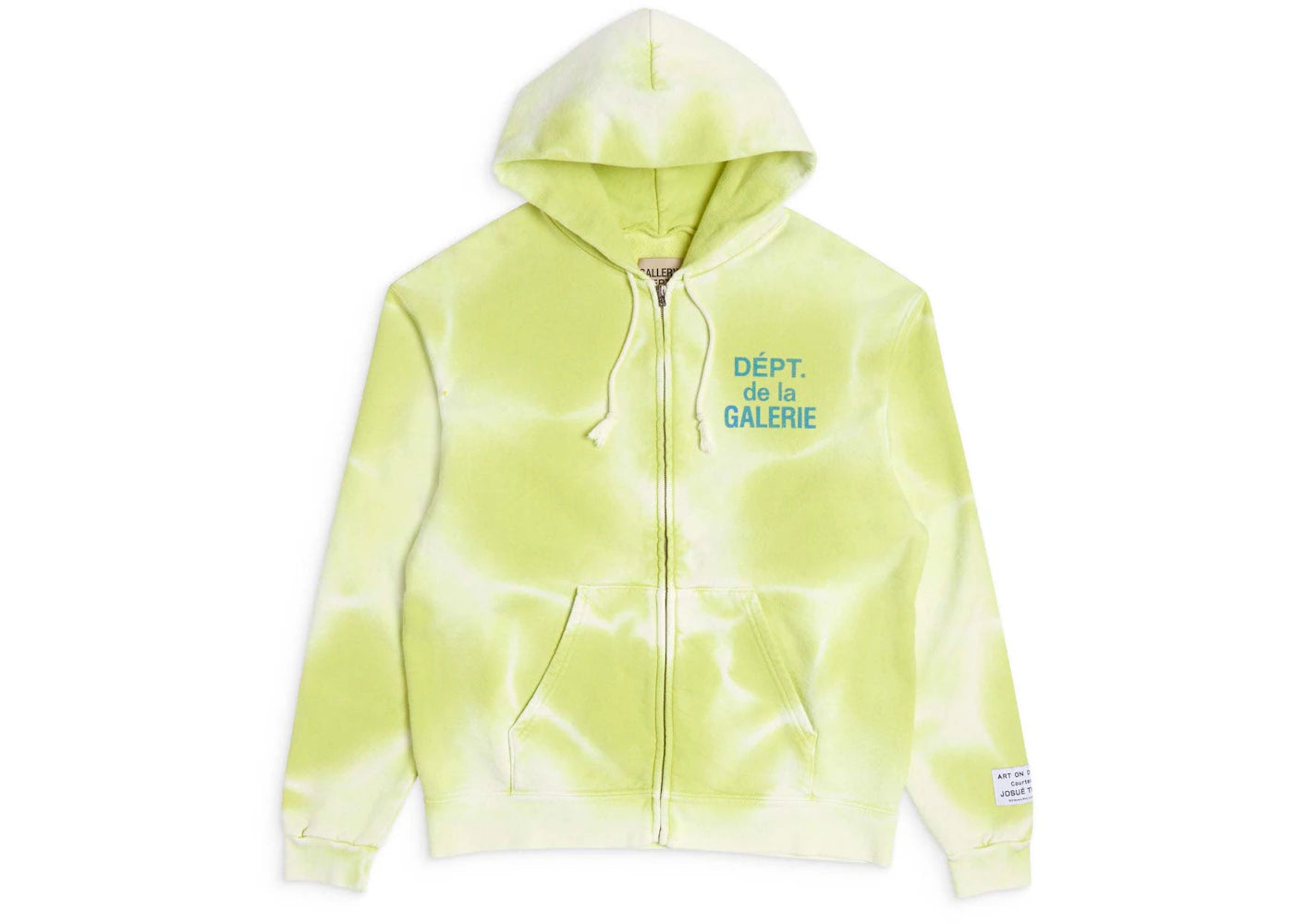 Gallery Dept. French Zip Hoodie-Lime Green