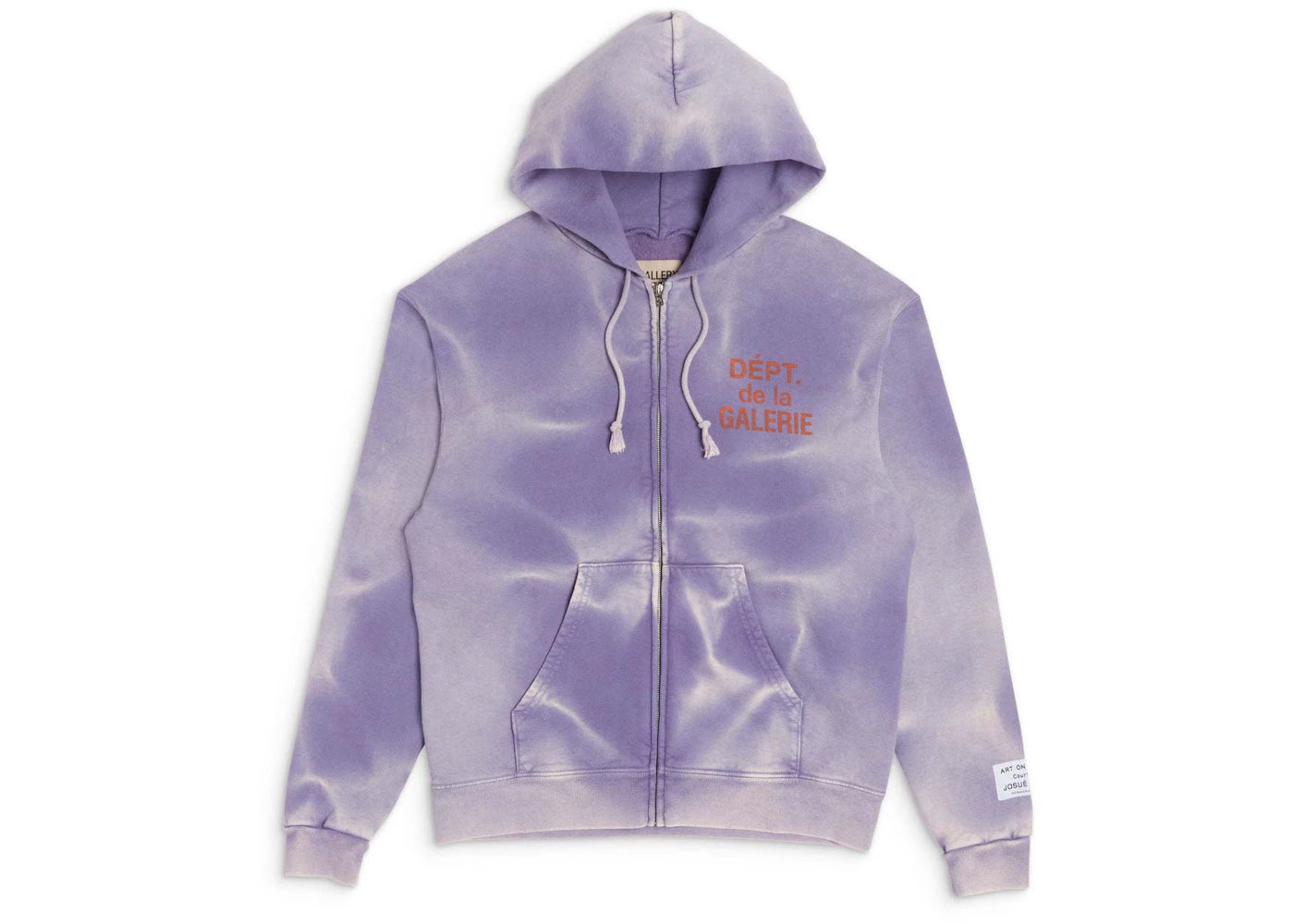 Sweat à capuche zippé Gallery Dept. French - Violet