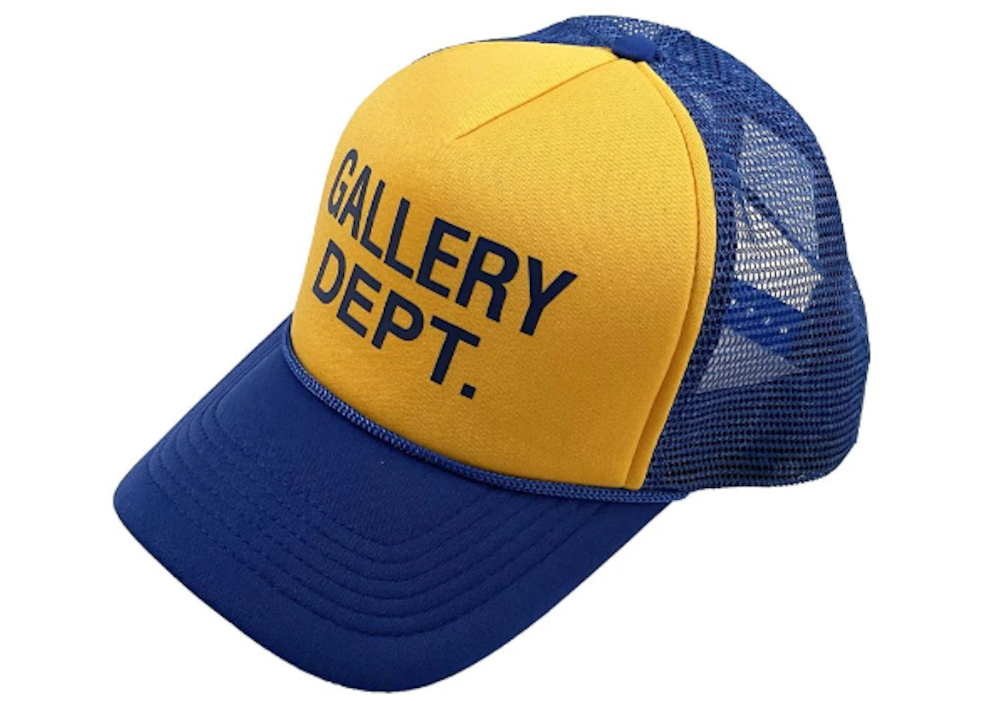 Gallery Dept. Logo Trucker Hat-Blue Yellow