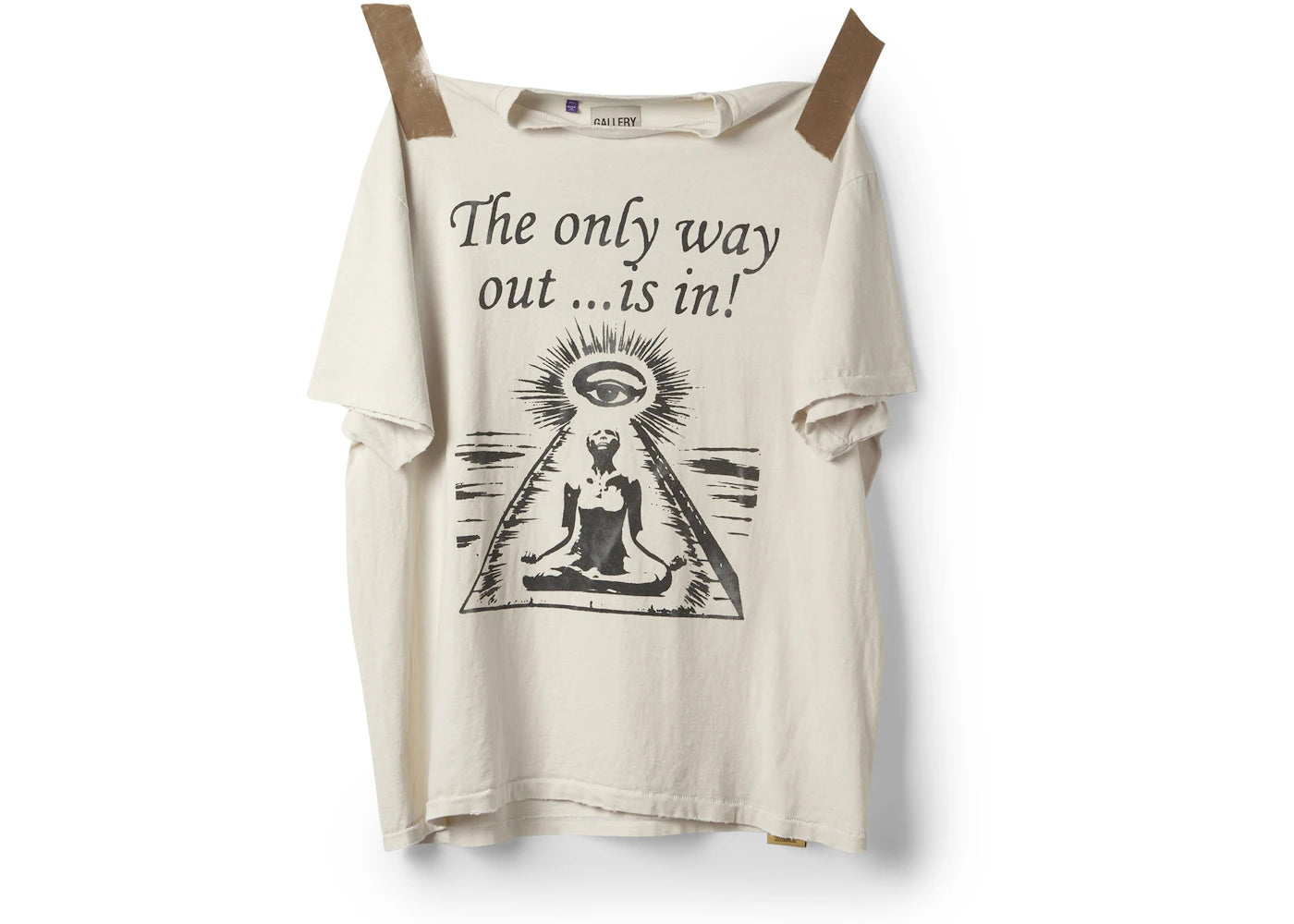 Gallery Dept. Only Way Out Tee-Archival White